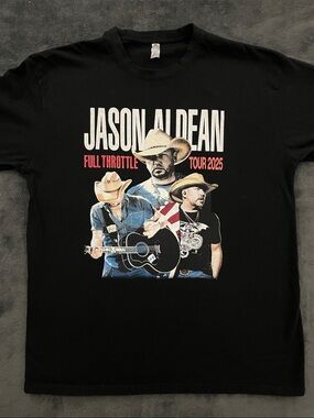 Jason Aldean 'Full Throttle Tour 2025' Graphic Tee